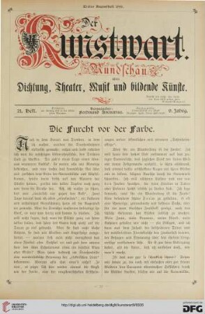 Die Furcht vor der Farbe