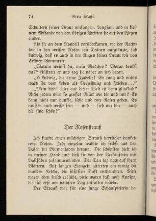 74-77, Der Rosenstrauß