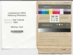 Entnazifizierung Karl Melcher , geb. 12.01.1913 (Beamter)