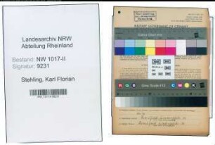 Entnazifizierung Karl Florian Stehling , geb. 24.10.1895 ()