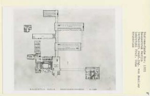 Bauzentrum Berlin (Diplomarbeit bei Karl Wilhelm Ochs): Grundriss Erdgeschoss 1:200