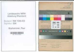 Entnazifizierung Paul Boxhammer , geb. 18.05.1897 ()