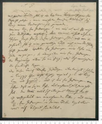 Brief von Johann Peter Lyser an Adelbert von Chamisso