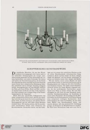 Schöpferisches Kunsthandwerk