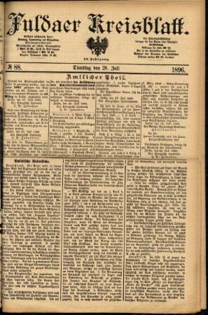 Ausgabe vom Dienstag, den 28. Juli 1896.