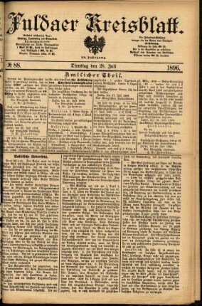 Ausgabe vom Dienstag, den 28. Juli 1896.