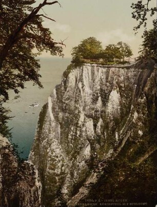 1684. P. Z. - Insel Rügen. Stubbenkammer. Königsstuhl mit Schlucht.