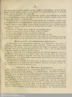 Arbeiten aus Marmor-Dachschiefer