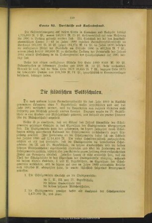 Die städtischen Volksschulen