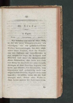 III. Stuffe. I. - III. Figur