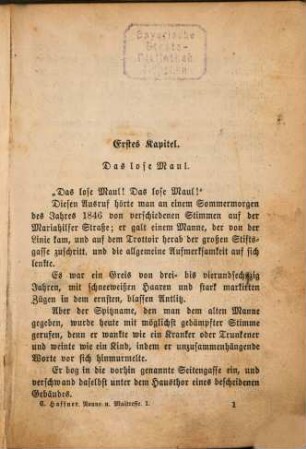 Nonne und Maitresse : Roman aus dem Wiener Leben von Karl Haffner, 1