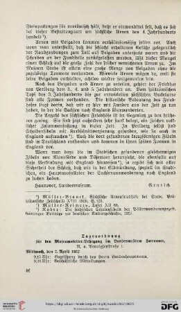 Tagesordung für den Museumsleiter-Lehrgang im Landesmuseum Hannover