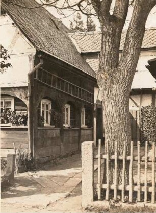 Cunewalde-Schönberg. Wohnhaus. Hofseite