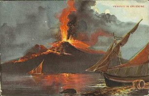 Vesuvio in Eruzione.