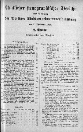 Sitzung 9, 21. Februar 1929
