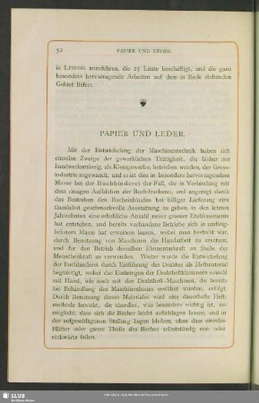 Papier und Leder
