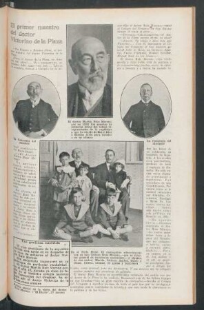 El primer maestro del doctor Victorino de la Plaza