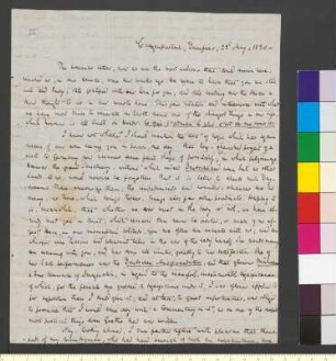 Brief von Carlyle, Thomas an Goethe, Johann Wolfgang von