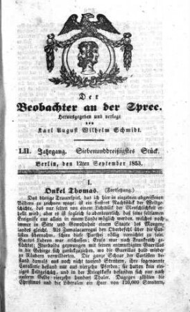 37. Stück, 12. September 1853
