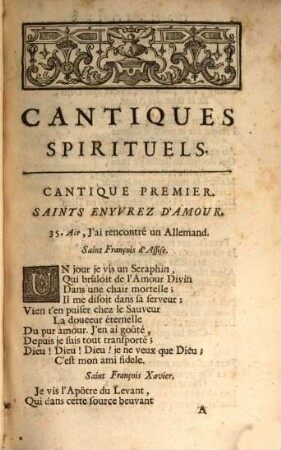 Cantiques spirituels de l'amour divin