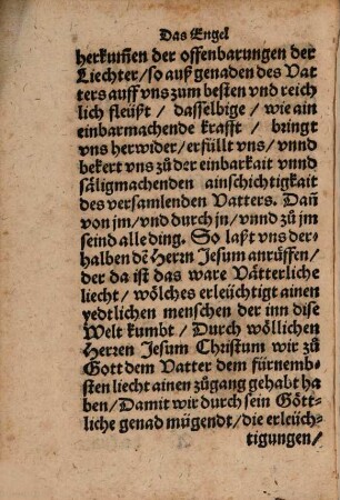 Engelbuch, Das ist, Bericht von der Göttlichen Mayestet, Nachmals von den lieben Engeln, und dem gantzen Himlischen heer