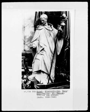 Figur am Benediktsaltar, der heilige Magnus