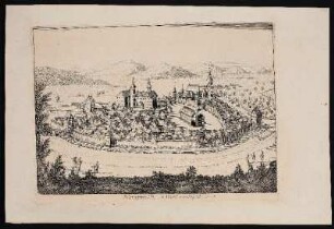Herspruck 4. meil von Nürnb. 1702. - Hersbruck