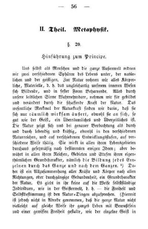 II. Theil. Metaphysik.
