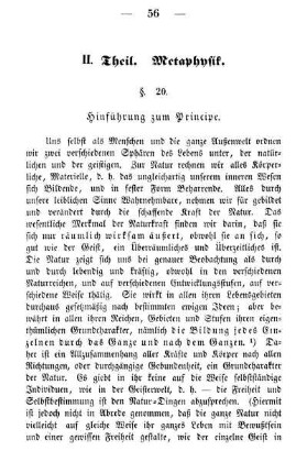 II. Theil. Metaphysik.