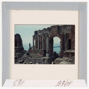 Taormina: Theater, Bühne(Foto 1965)