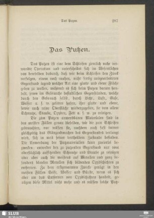 Das Putzen