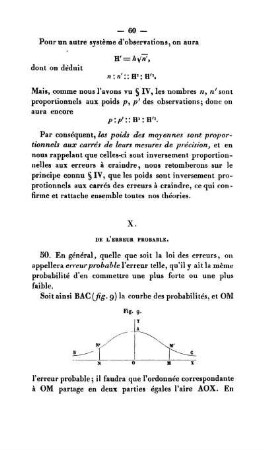 X. De L'Erreur Probale.