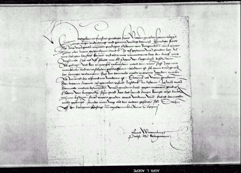 Briefwechsel der Gräfin. Darunter: Graf Ludwig 1449; Erzherzogin Mechthild 1468-79; Gräfin Barbara 1478; mit Baden 1461, 1472; Burgund 1454, 1462; Frankreich 1461; Herzog von Mailand 1473; Pfalz-Bayern 1455-78; Fürstin Jolante von Piemont 1475, 1460; Haus Savoyen 1453-74; Kloster Binsdorf 1470, 1471; Peter von Hagenbach, undat.; Schultheiß von Luzern Heinrich von Humwil 1469-72; Francois Malet 1456-65; Amtmann zu Möckmühl 1456-62; Schultheiß zu Backnang 1468-78; Dr. Heinrich Steinhöwel 1474; Graf Johann von Werdenberg 1467; Propst Ulrich Wirtemberger zu Stuttgart 1473; Komthur zu Ysenheim 1456, 1458.