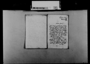 Schreiben von Friedrich Kiefer, Berlin, an August Lamey: Konflikt Kiefers mit dem Mannheimer Journal.