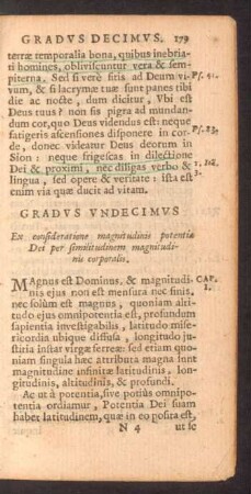 Gradus Undecimus Ex consideratione magnitudinis potentiae Dei per similitudinem magnitudinis corporalis