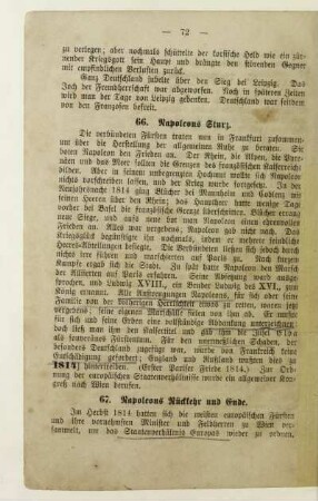 66. Napoleons Sturz