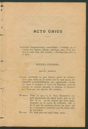 Acto único - [incompleto]