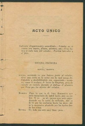 Acto único - [incompleto]