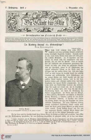 Zu Ludwig Knaus 60. Geburtstage