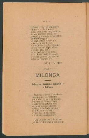 Milonga