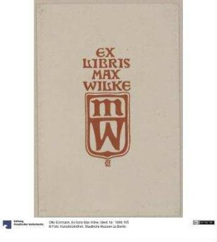 Ex libris Max Wilke