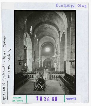 Quarante: Notre-Dame, Inneres nach Westen