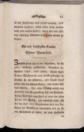 Ein und dreißigstes Kapitel. Bittre Vorwürfe.
