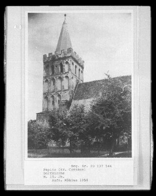 Kirche (evangelisch), Papitz (Kreis Cottbus)