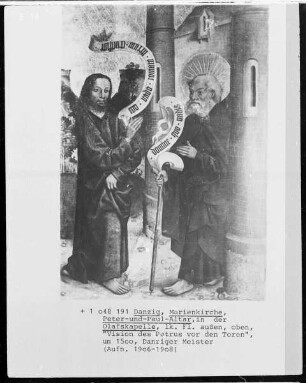 Peter-und-Paul-Altar der Gewandschneider — Domine, quo vadis?