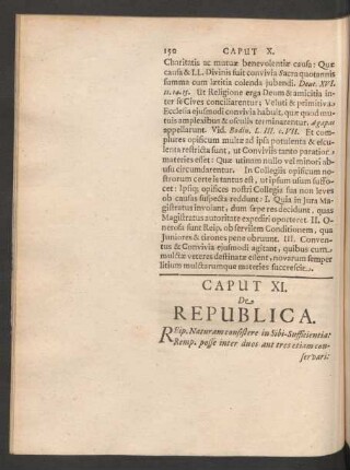 Caput XI. De Republica.