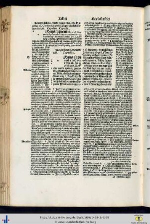 Liber Ecclesiasticus.