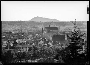 Schwäbisch Gmünd. Stadtansicht mit Heilig-Kreuz-Münster