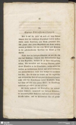 14. Einige Schlußbemerkungen