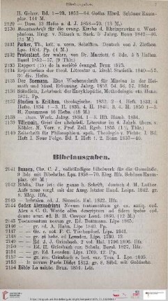 Bibelausgaben (Nr. 2141 - 2160)